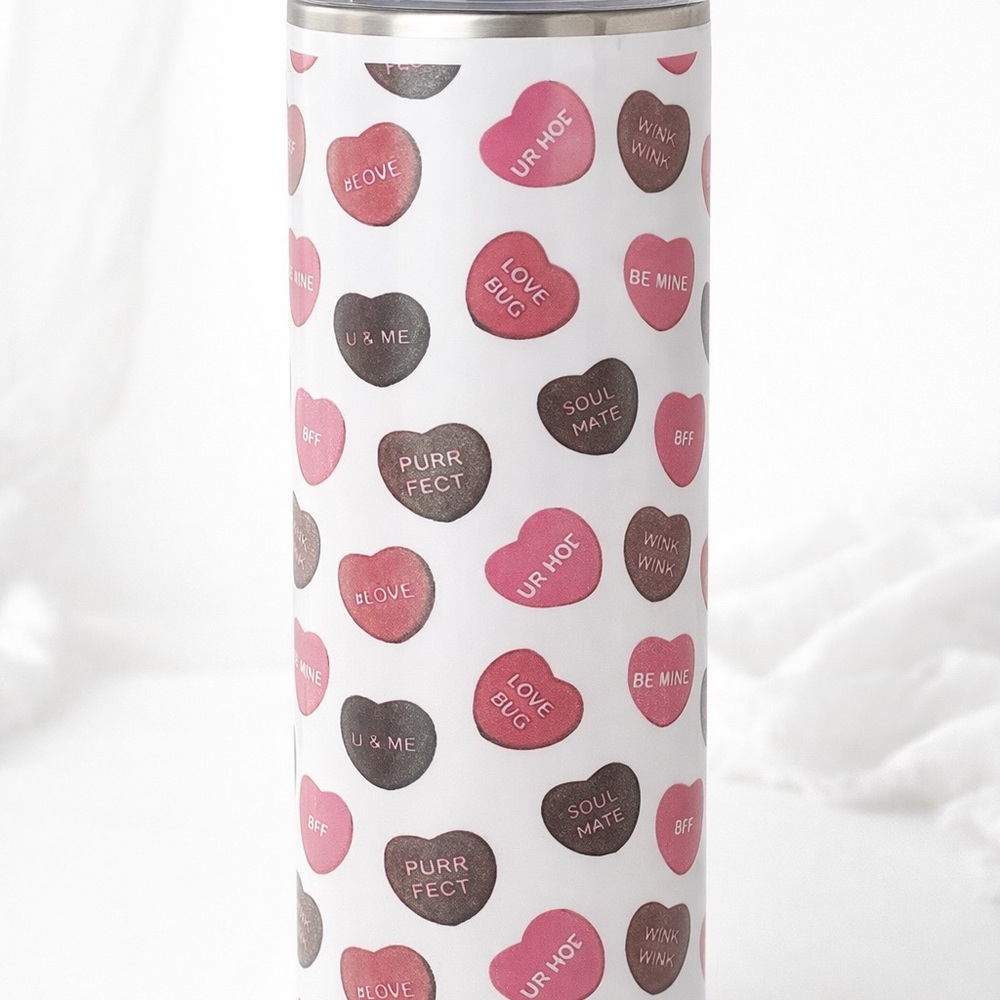 Valentine’s Conversation Hearts Tumbler